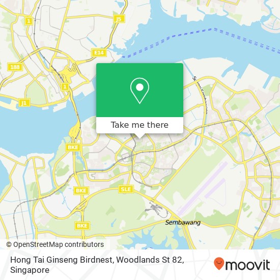 Hong Tai Ginseng Birdnest, Woodlands St 82 map