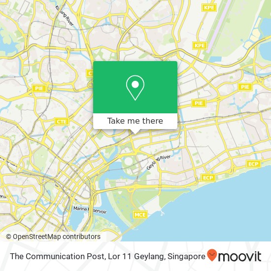 The Communication Post, Lor 11 Geylang map