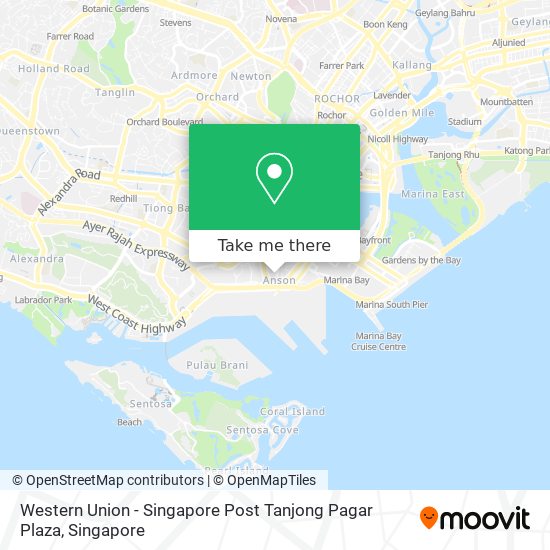 Western Union - Singapore Post Tanjong Pagar Plaza map