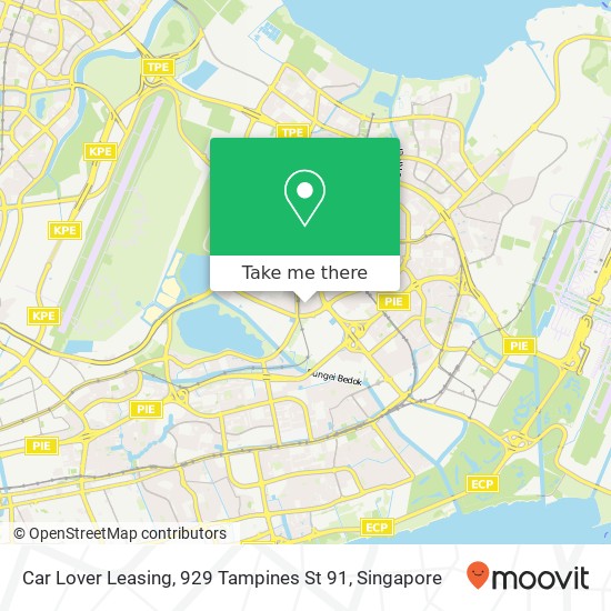 Car Lover Leasing, 929 Tampines St 91地图