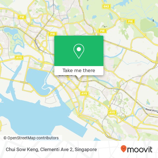 Chui Sow Keng, Clementi Ave 2 map