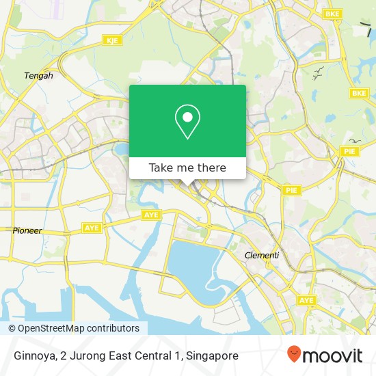 Ginnoya, 2 Jurong East Central 1地图