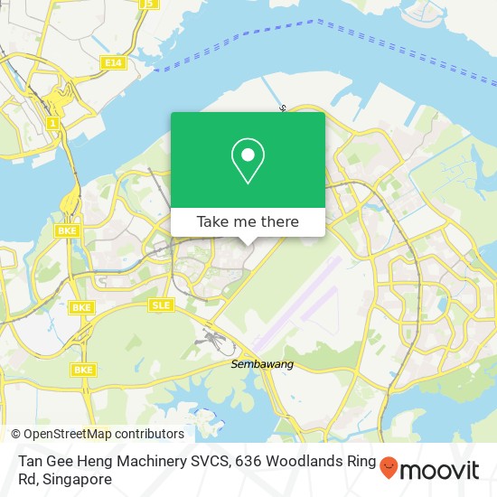 Tan Gee Heng Machinery SVCS, 636 Woodlands Ring Rd地图