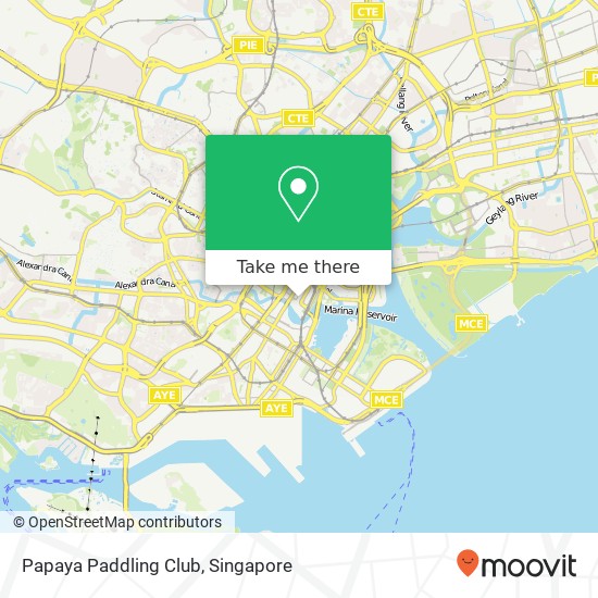 Papaya Paddling Club map