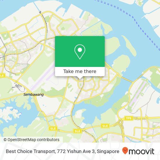 Best Choice Transport, 772 Yishun Ave 3 map