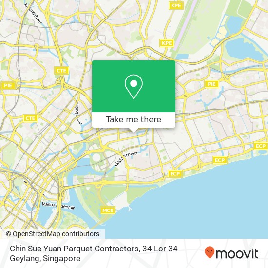 Chin Sue Yuan Parquet Contractors, 34 Lor 34 Geylang map