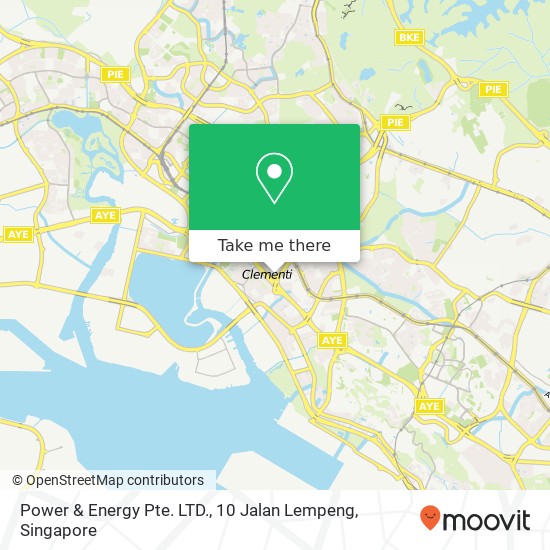 Power & Energy Pte. LTD., 10 Jalan Lempeng map