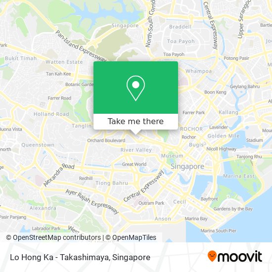 Lo Hong Ka - Takashimaya map