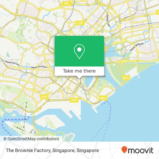 The Brownie Factory, Singapore map