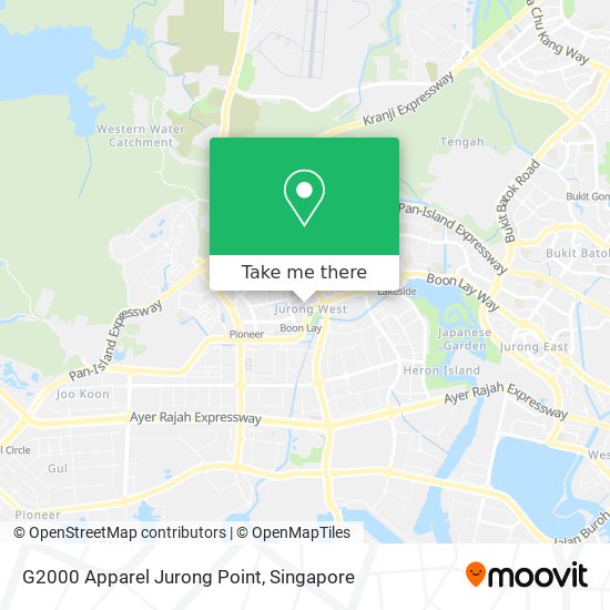 G2000 Apparel Jurong Point map