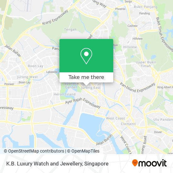 K.B. Luxury Watch and Jewellery map