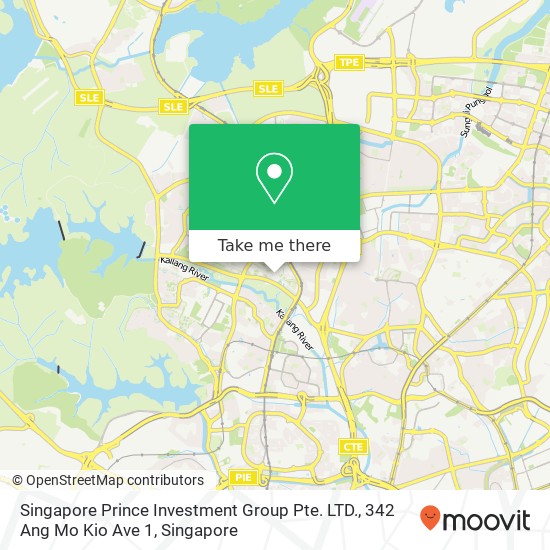 Singapore Prince Investment Group Pte. LTD., 342 Ang Mo Kio Ave 1 map