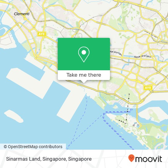 Sinarmas Land, Singapore map