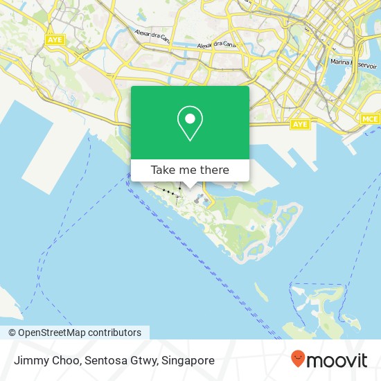 Jimmy Choo, Sentosa Gtwy map