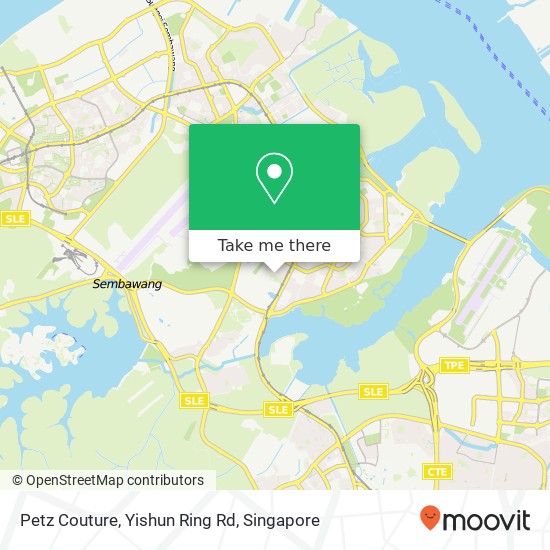 Petz Couture, Yishun Ring Rd map
