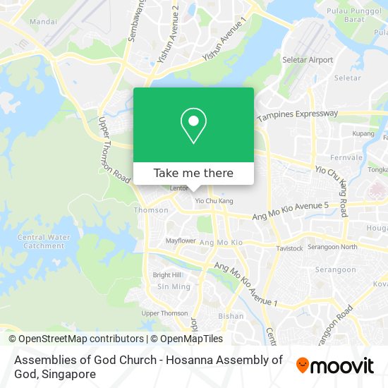 Assemblies of God Church - Hosanna Assembly of God map