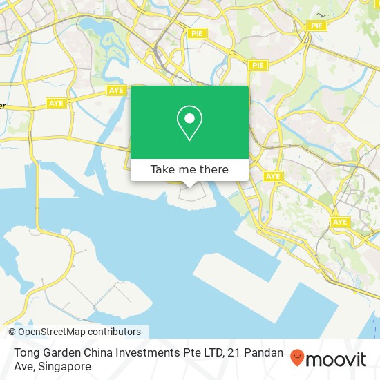 Tong Garden China Investments Pte LTD, 21 Pandan Ave map