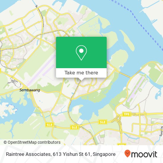 Raintree Associates, 613 Yishun St 61地图