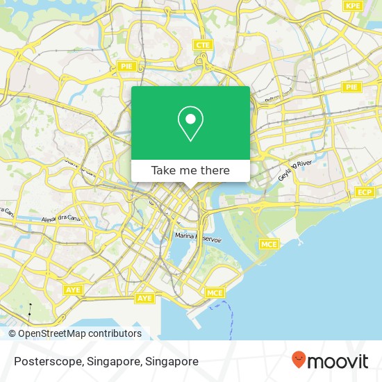 Posterscope, Singapore map
