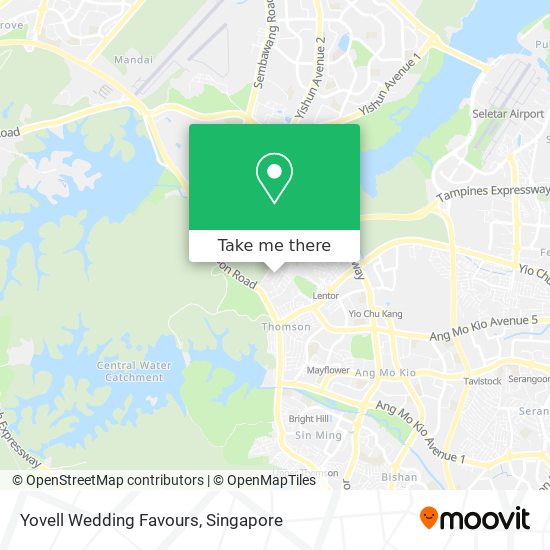 Yovell Wedding Favours map