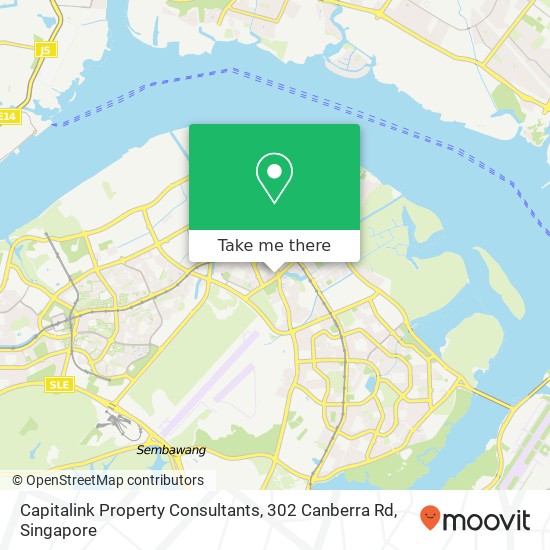 Capitalink Property Consultants, 302 Canberra Rd地图