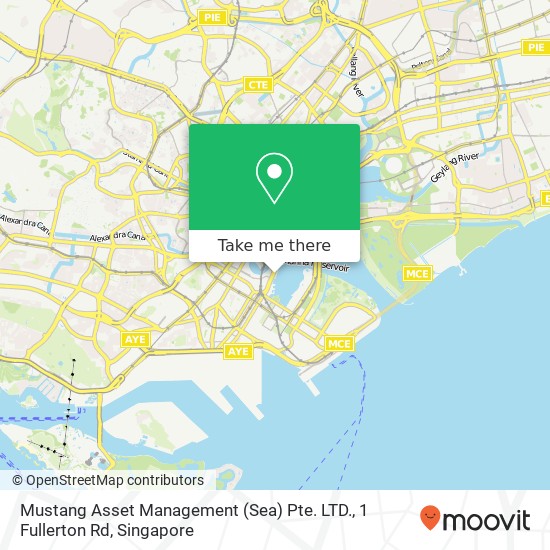 Mustang Asset Management (Sea) Pte. LTD., 1 Fullerton Rd map