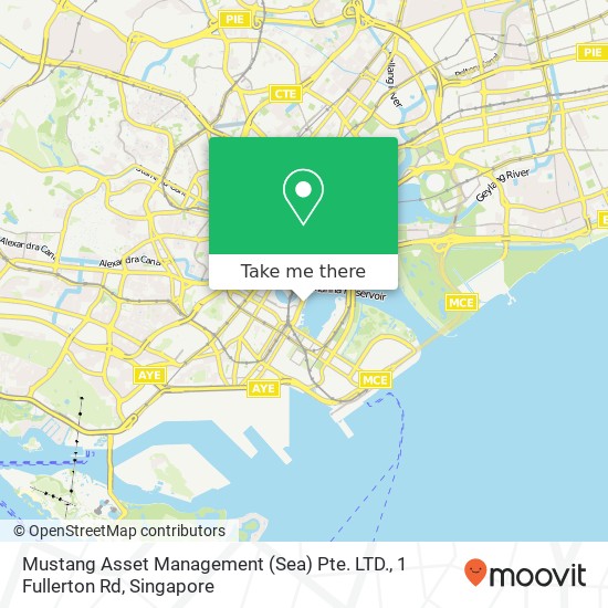 Mustang Asset Management (Sea) Pte. LTD., 1 Fullerton Rd地图