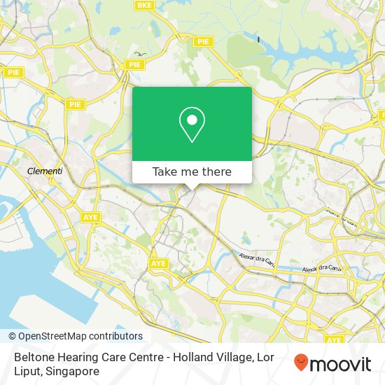 Beltone Hearing Care Centre - Holland Village, Lor Liput地图