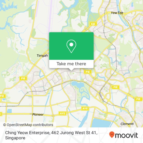 Ching Yeow Enterprise, 462 Jurong West St 41地图