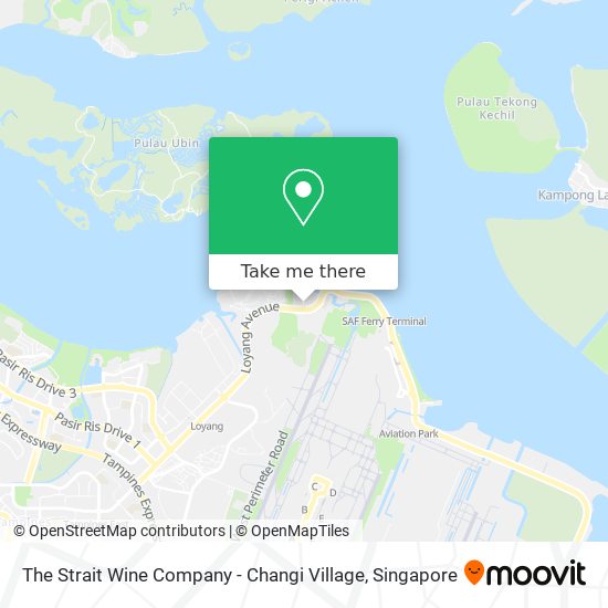 The Strait Wine Company - Changi Village map