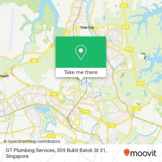 GT Plumbing Services, 309 Bukit Batok St 31 map