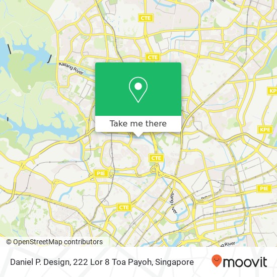 Daniel P. Design, 222 Lor 8 Toa Payoh map