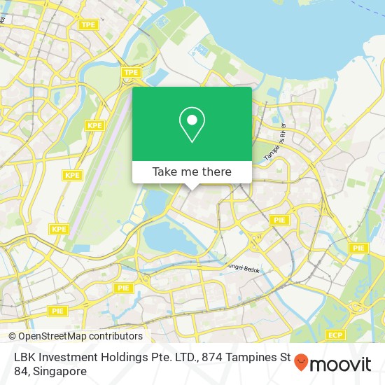 LBK Investment Holdings Pte. LTD., 874 Tampines St 84 map