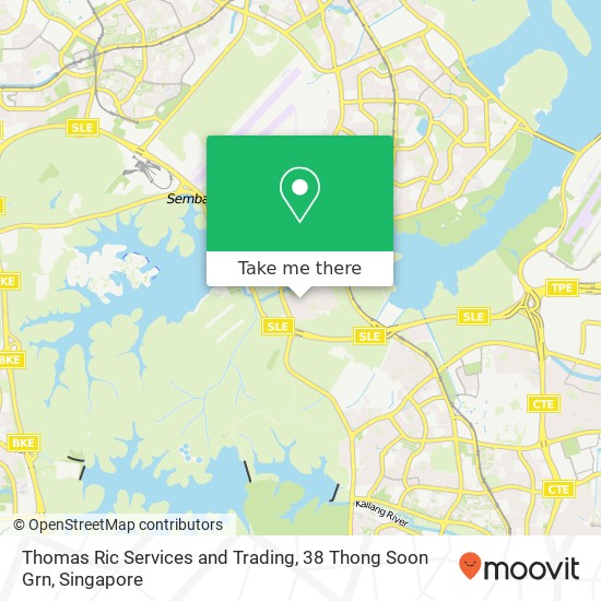 Thomas Ric Services and Trading, 38 Thong Soon Grn map