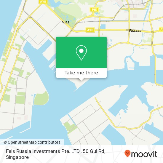 Fels Russia Investments Pte. LTD., 50 Gul Rd map