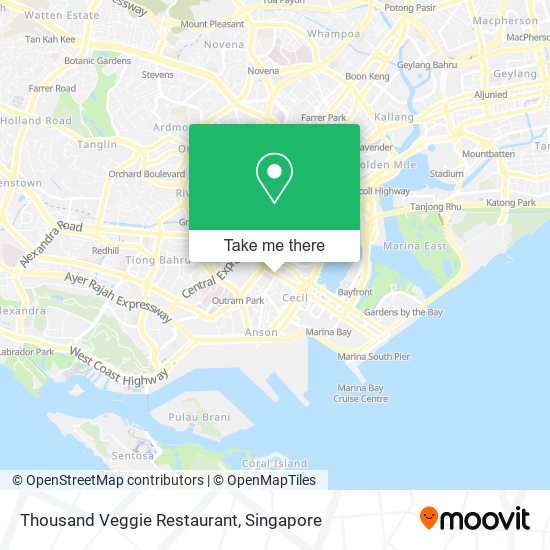 Thousand Veggie Restaurant map