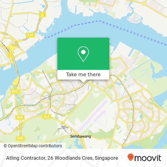 Atling Contractor, 26 Woodlands Cres地图