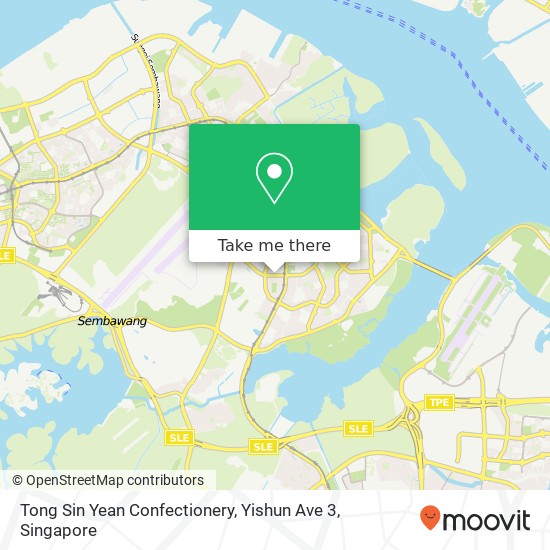 Tong Sin Yean Confectionery, Yishun Ave 3 map