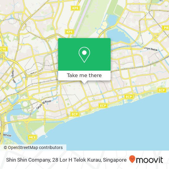 Shin Shin Company, 28 Lor H Telok Kurau地图