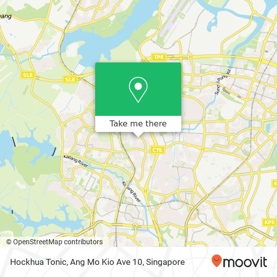 Hockhua Tonic, Ang Mo Kio Ave 10 map