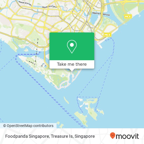 Foodpanda Singapore, Treasure Is地图