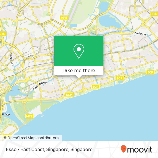 Esso - East Coast, Singapore map