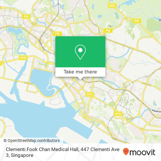 Clementi Fook Chan Medical Hall, 447 Clementi Ave 3地图