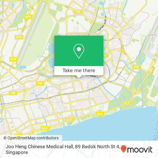 Joo Heng Chinese Medical Hall, 89 Bedok North St 4地图