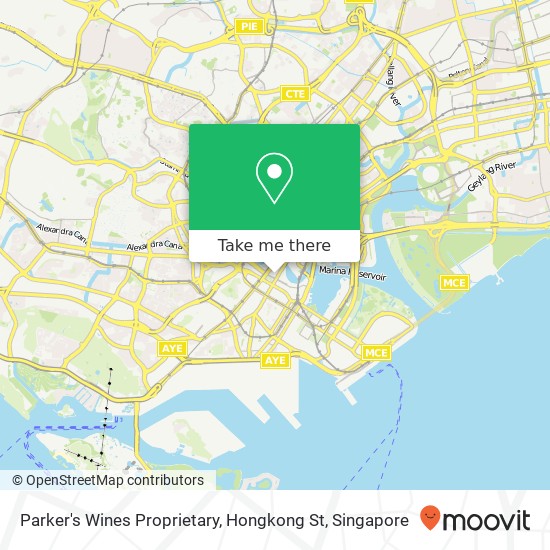 Parker's Wines Proprietary, Hongkong St map