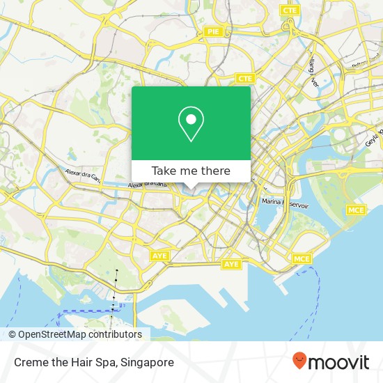 Creme the Hair Spa map