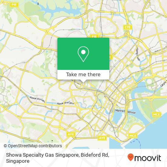 Showa Specialty Gas Singapore, Bideford Rd地图