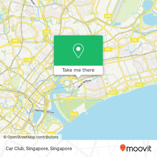 Car Club, Singapore map