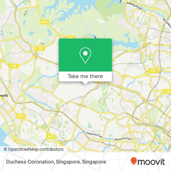 Duchess Coronation, Singapore map