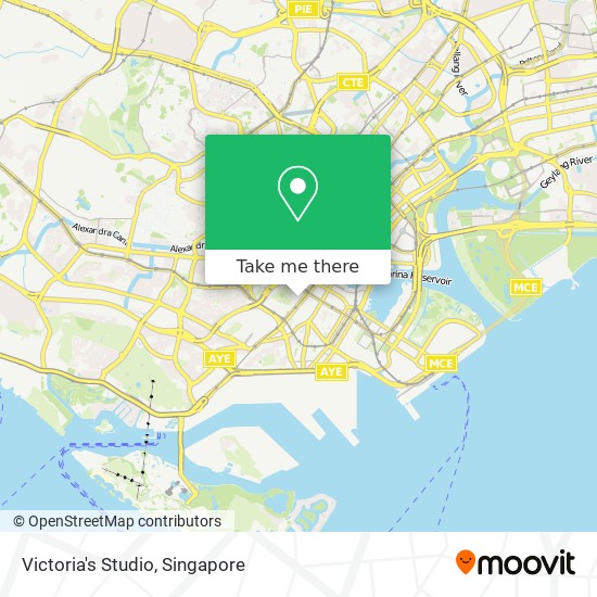 Victoria's Studio map